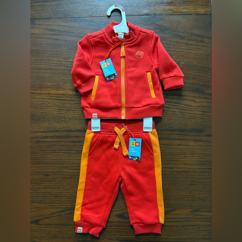 LEGO 2pc Baby Track Suit - Red 3-6mo